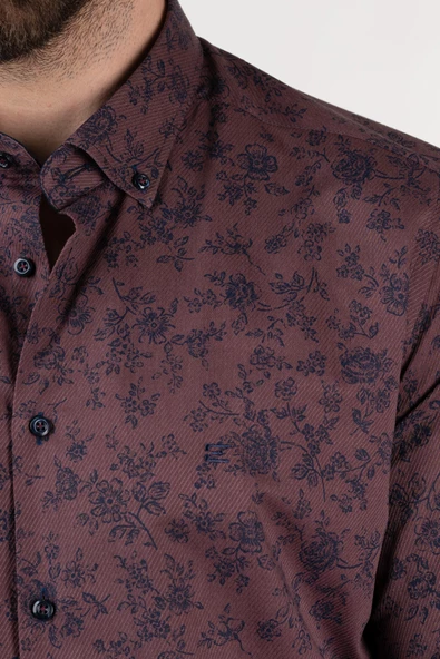 ECER DESENLİ ERKEK GÖMLEK - 7