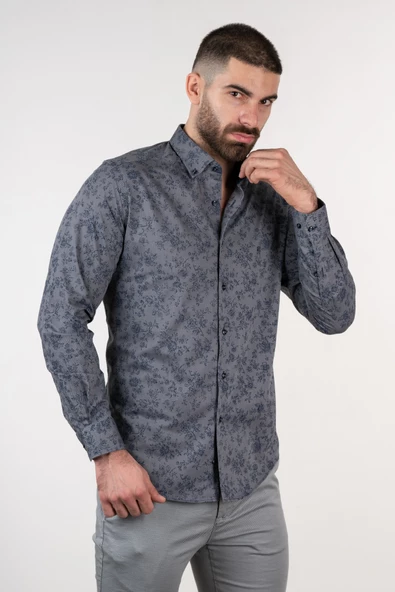 ECER DESENLİ ERKEK GÖMLEK - 3