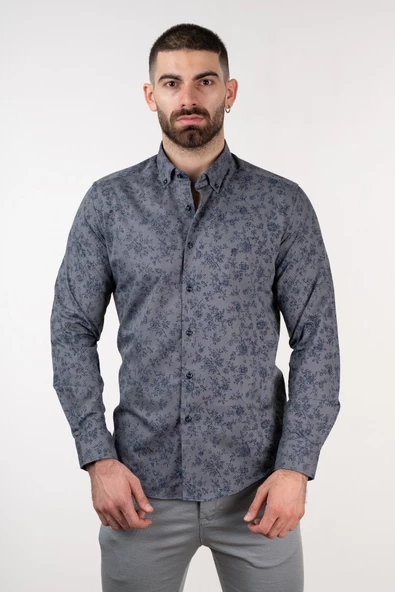 ECER DESENLİ ERKEK GÖMLEK