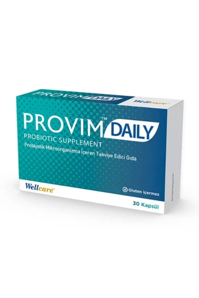 Wellcare Provim Daily Probiyotik Takviye Edici Gıda 30 Kapsül