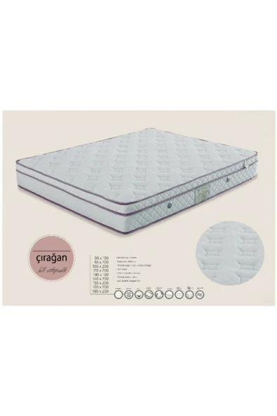Zelis Mobilya Çırağan Çift Kişilik Full Ortopedik Herkül Yaylı Yatak - 2