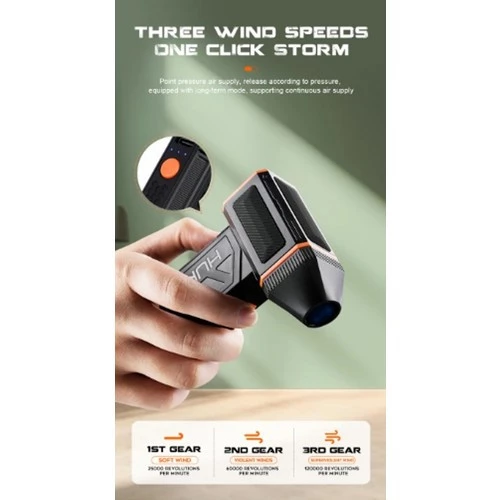 Hubstein Uper Power Mini Turbo Jet Fan (Sert Plastik Gövde) Araç Ve Motosiklet Fanı TFF-05 - 2