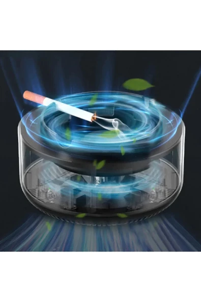 Dumanı İçine Çeken Kül Tablası Kokuyu Hapseden Küllük Akıllı Kül Tablası Kokusuz Küllük - Resim 2