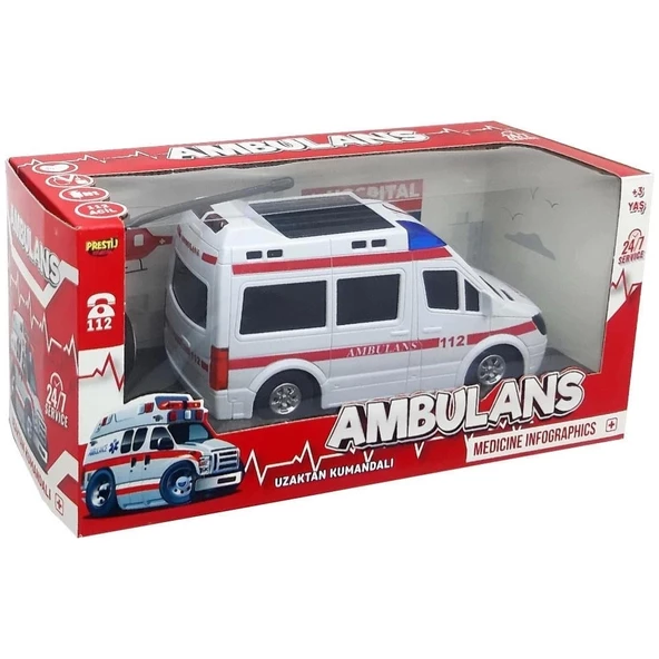 Prestij Oyuncak Ambulans Kumandalı Araba 1112