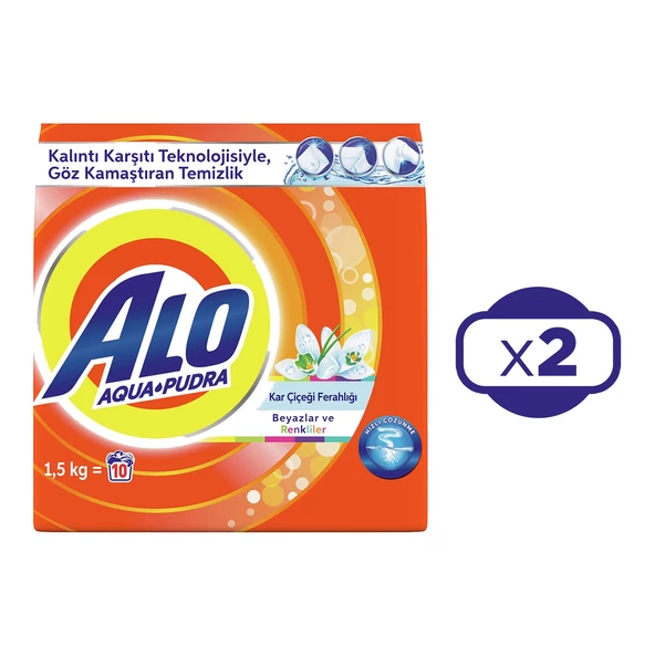 Alo 1,5 Kg Kar Çiçeği Beyazlar Ve Renkliler Aquapudra x 2 Adet - 2
