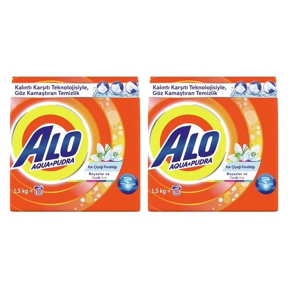 Alo 1,5 Kg Kar Çiçeği Beyazlar Ve Renkliler Aquapudra x 2 Adet ürün görseli 1