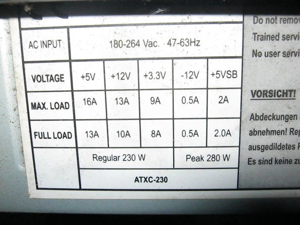 2 EL BROSS ATXC-230 230WATT ATX POWER SUPPLY 8 CM - 2
