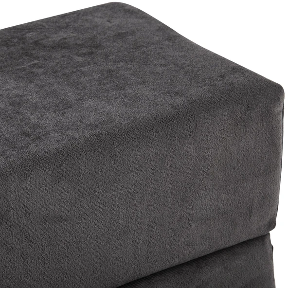 Valeria Çift Kişilik Kadife Katlanır Yatak Olabilen Koltuk Çift Kişilik - 125x200 Cm Çift Kiremit - 12