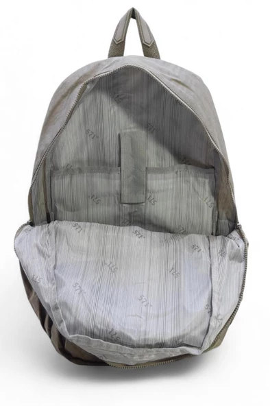 Klinkır Kumaş Lise Ortaokul Üniversite Sırt Çantası Çok Cepli Goril Anahtarlık Hediyeli! 43*30 Cm - Resim 6