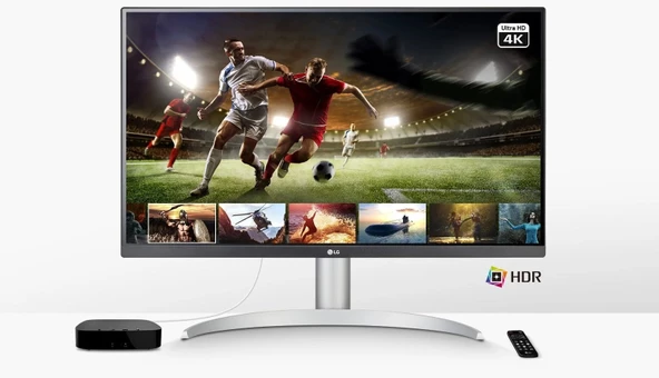 Lg 27Up650p-W 27" 5 Ms 4K Pivot Ips 60 Hz Monitör