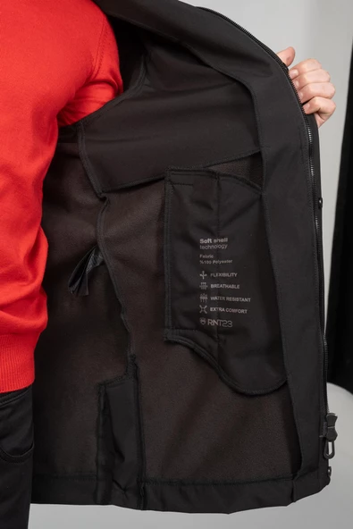 Erkek Kapüşonu Çıkan Klasik Kabana Dönüşen Çift Taraflı Açılır Fermuarlı Soft Jel Kumaş Kaban - 7