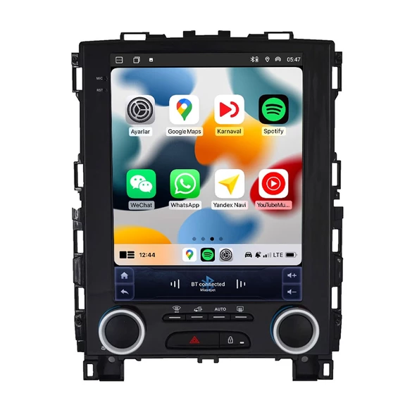 Maitech MTC-980TS Serisi Renault Megane 4 Tesla Ekran 2016-2023 Arası 4GB Ram 64GB Hafıza Carplay Android Auto Destekli Multimedya Android Navigasyonlu Teyp