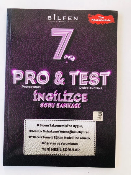 BİLFEN PRO TEST 7. SINIF İNGİLİZCE