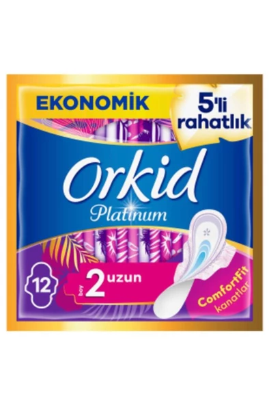 Orkid Platinum Hijyenik Ped Uzun Ekonomik Paket 14'lü Ped - 7