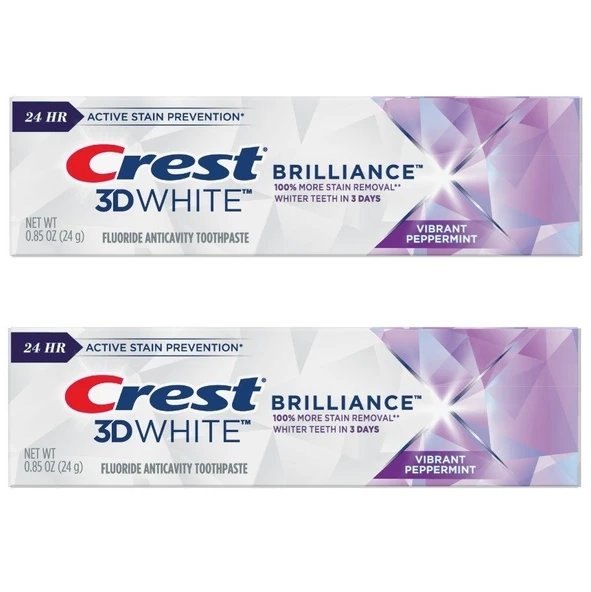 Crest 3D White Brilliance 24 gr Diş Macunu 2 Adet - 1