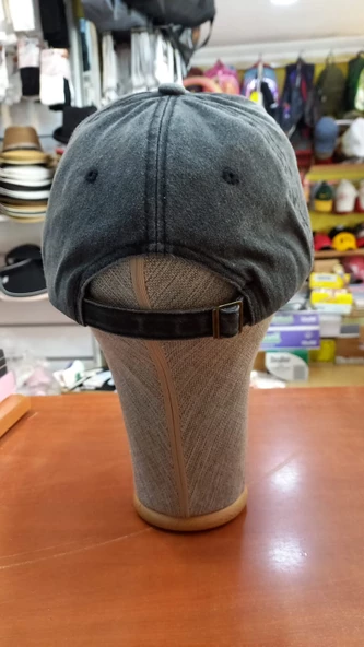 türkiye eskitme şapka retro pamuklu beyzbol cap 58-60 cm füme - 2