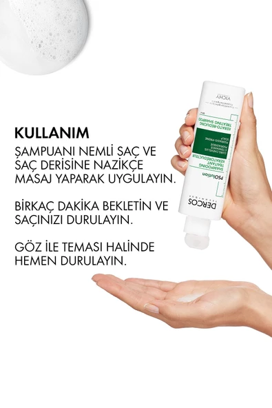 Vichy Dercos Psolution Şampuan Pullanmaya Karşı Soyucu Etki 200 ml - 8