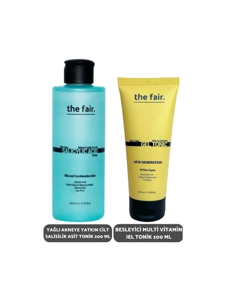 the fair. Yağlı Cilt Salisilik Asit Tonik 200 ml ve Besleyici Multi Vİtamin Jel Tonik 100 ml ürün görseli 1