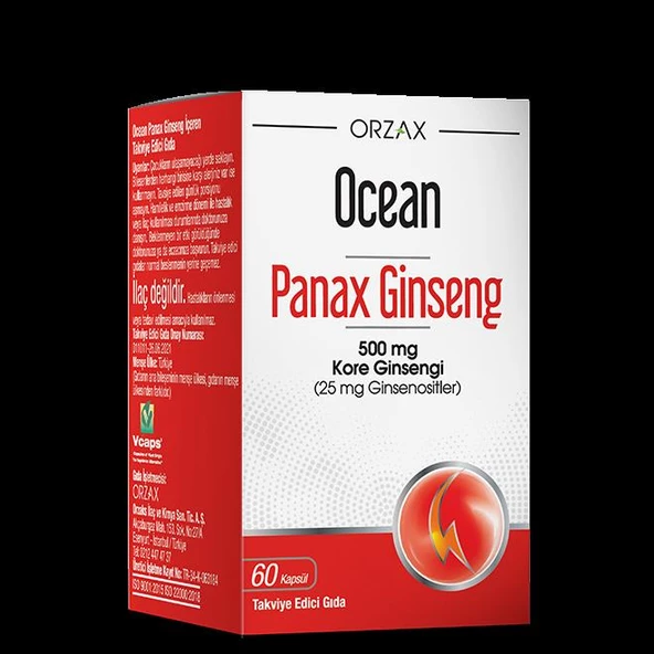 Orzax Panax Ginseng 60 Kapsül