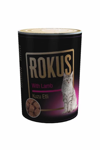 Rokus Kuzu Etli Kedi Konservesi 410 Gr