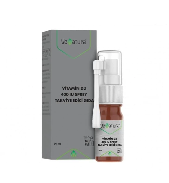 VeNatura Vitamin D3 400 IU Sprey Takviye Edici Gıda 20 ml