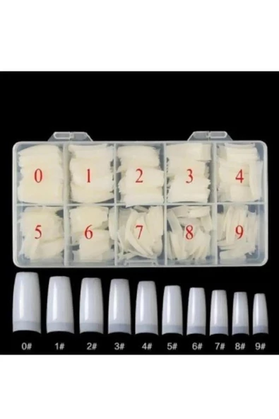 Fontenay 500 Lü Tips Protez Tırnak Kemik +Mxbon Fırçalı Yapıştırıcı 7G +Protez Tips Makası 3'Lü Set - 2