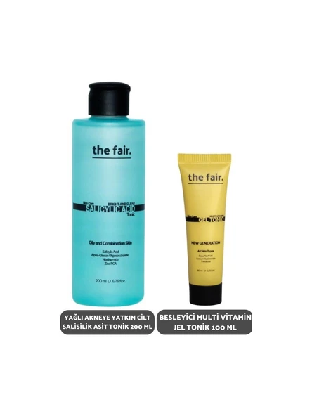 the fair. Yağlı Cilt Salisilik Asit Tonik 200 ml ve Besleyici Multi Vİtamin Jel Tonik 30 ml ürün görseli 1