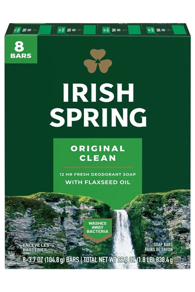 Irish Spring Original Sabun 8li Paket