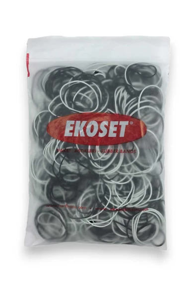 500 Adet Siyah Beyaz Para Lastiği 70mm - 2