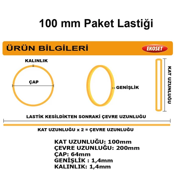 Büyük Boy İnce Paket Lastiği 100mm 12KG - Resim 6