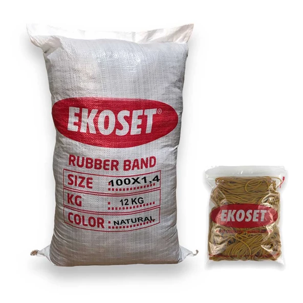 Büyük Boy İnce Paket Lastiği 100mm 12KG
