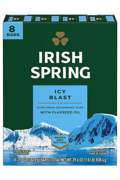 Irish Spring Icy Blast Sabun 8li Paket