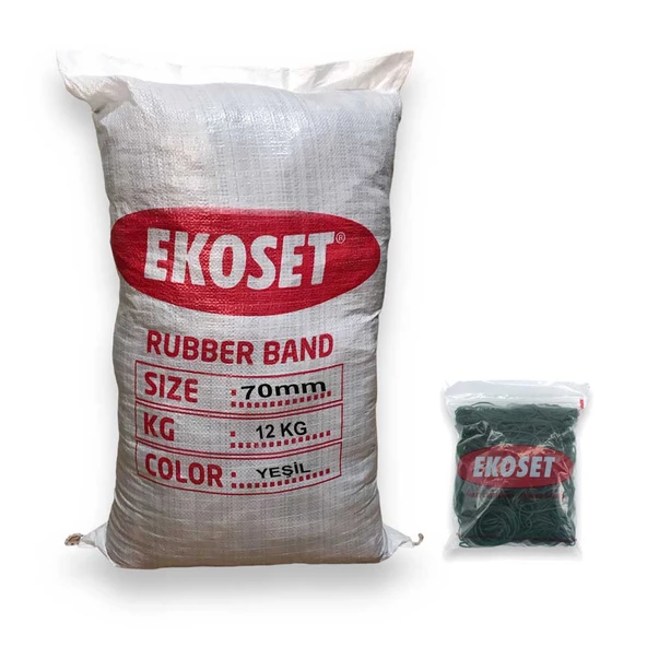 Toptan Yeşil Para Lastiği 12 Kg