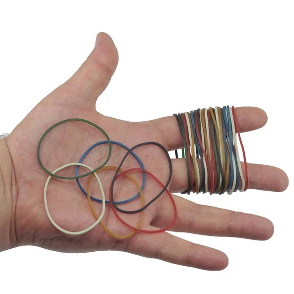 Renkli Paket Para Lastiği Karışık 6 Renk 70mm 10.000 Adet - Resim 6