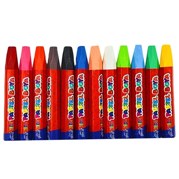Gen-Of Karton Kutu Pastel Boya 12 Renk (GEN-6120) - 3