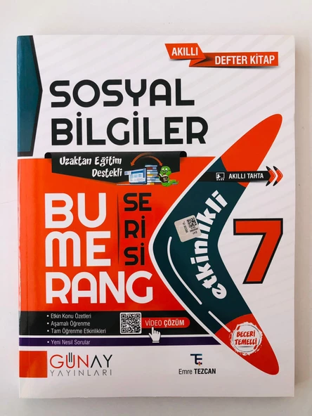 7. SINIF GÜNAY BUMERANG SOSYAL BİLGİLER