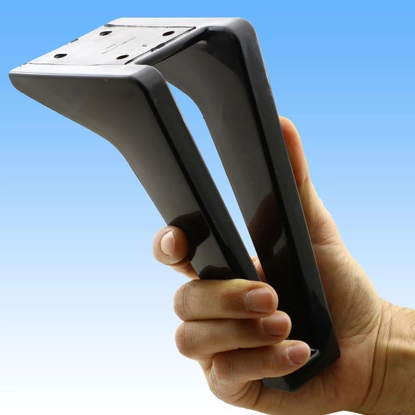 Mobilya Kanepe Sehpa TV Ünitesi Koltuk Ayağı 18 cm Siyah Baza Ayak - 6