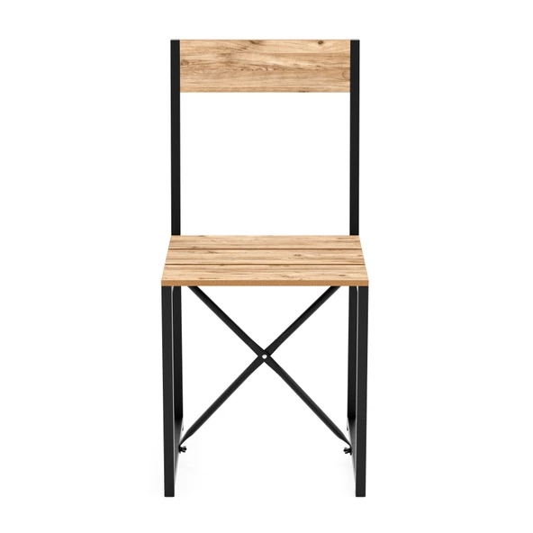 Eportatif Katlanır 4 Kişilik Mutfak Masa Sandalye Takımı Çam 1415 - 7