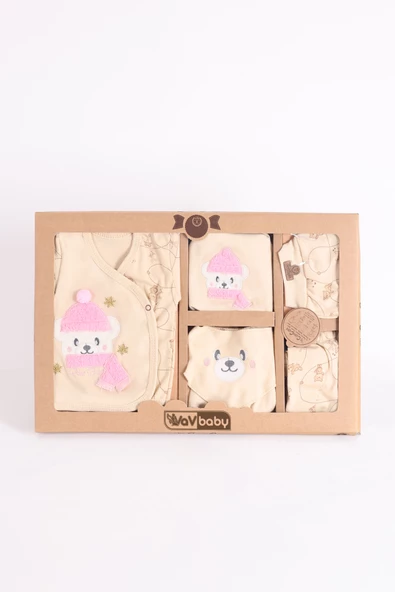 Organik Hastane Çıkışı 8li Polar Bear Pembe - 2