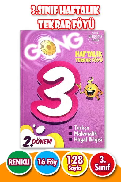 3.Sınıf 2.Dönem Haftalık Tekrar Föyü - 16 Föy