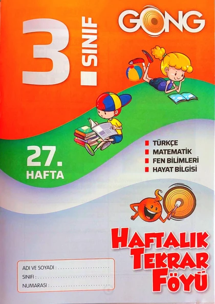 3.Sınıf 2.Dönem Haftalık Tekrar Föyü - 16 Föy - 5
