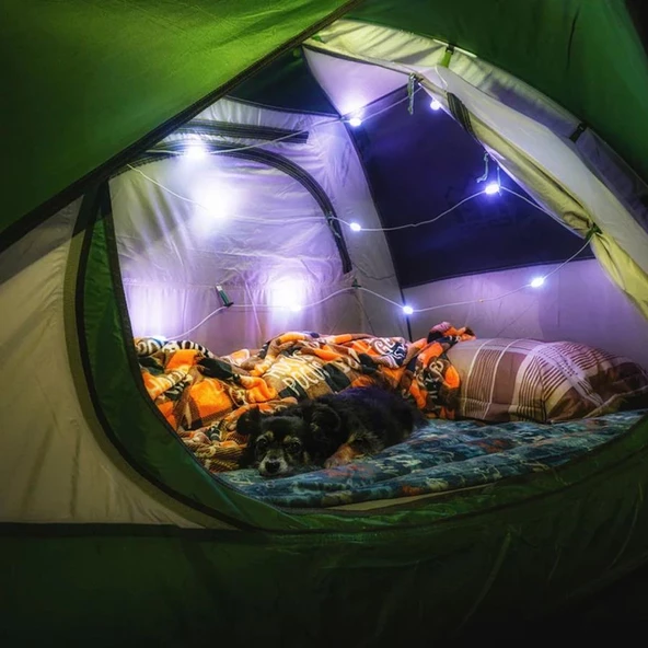 Luci Solar Renkli Dize Işıkları: 5,49 Metre - Resim 5