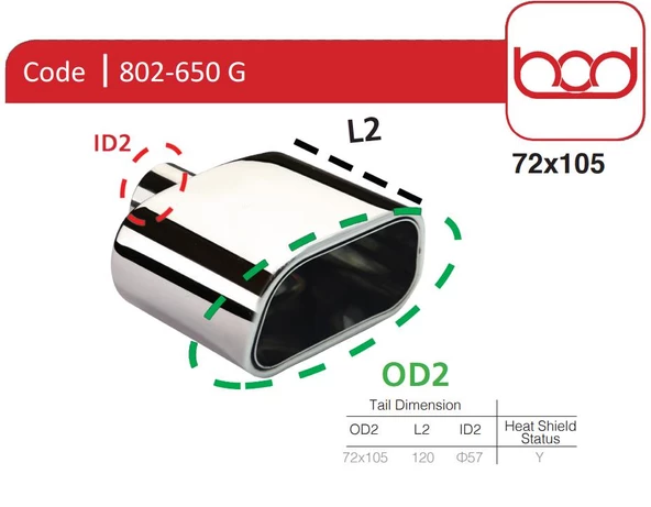 Egzoz Ucu 802-650 G