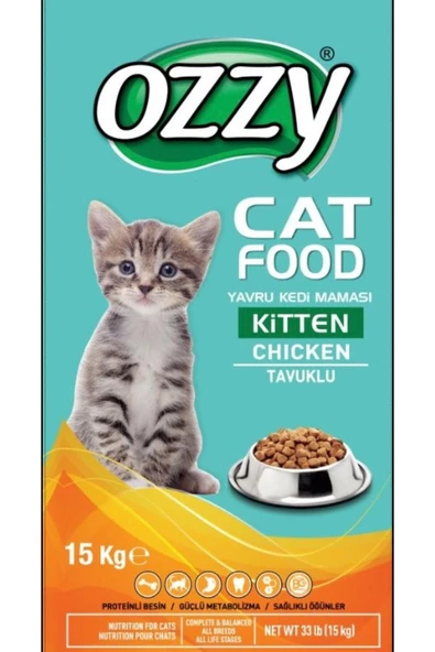 Ozzy Tavuklu Yavru Kedi Maması 15 Kg.