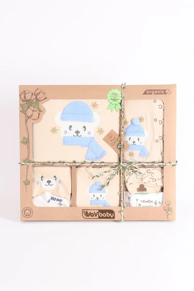 Organik Hastane Çıkışı 10lu Polar Bear-mavi - 2