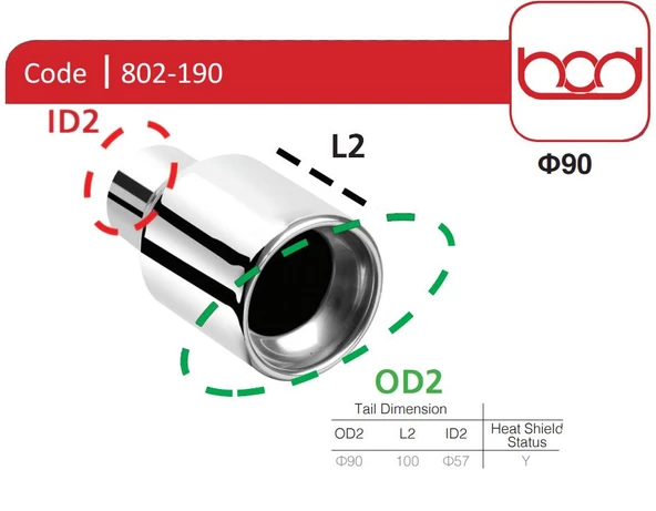 Egzoz Ucu 802-190