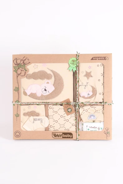 Organik Hastane Çıkışı 10lu Uyuyan Ayıcık - Pembe - 2