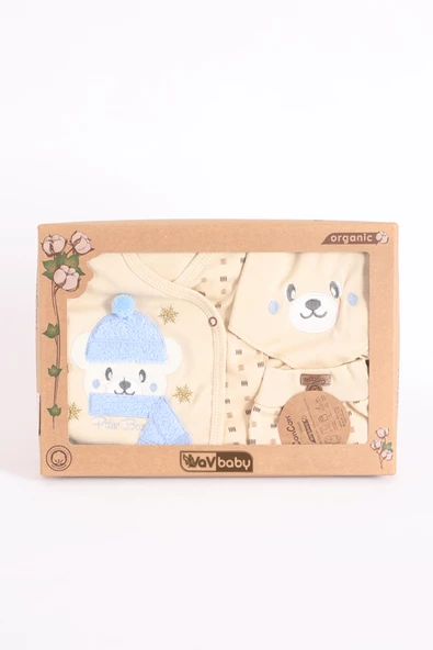 Organik Hastane Çıkışı 5li Polar Bear Mavi - 2