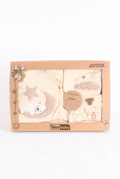 Organik Hastane Çıkışı 5li Uyuyan Ayı- Ekru - 2