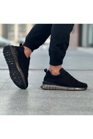 Luizpauloshoes 10000 Siyah Nubuk Erkek Sneaker - 2